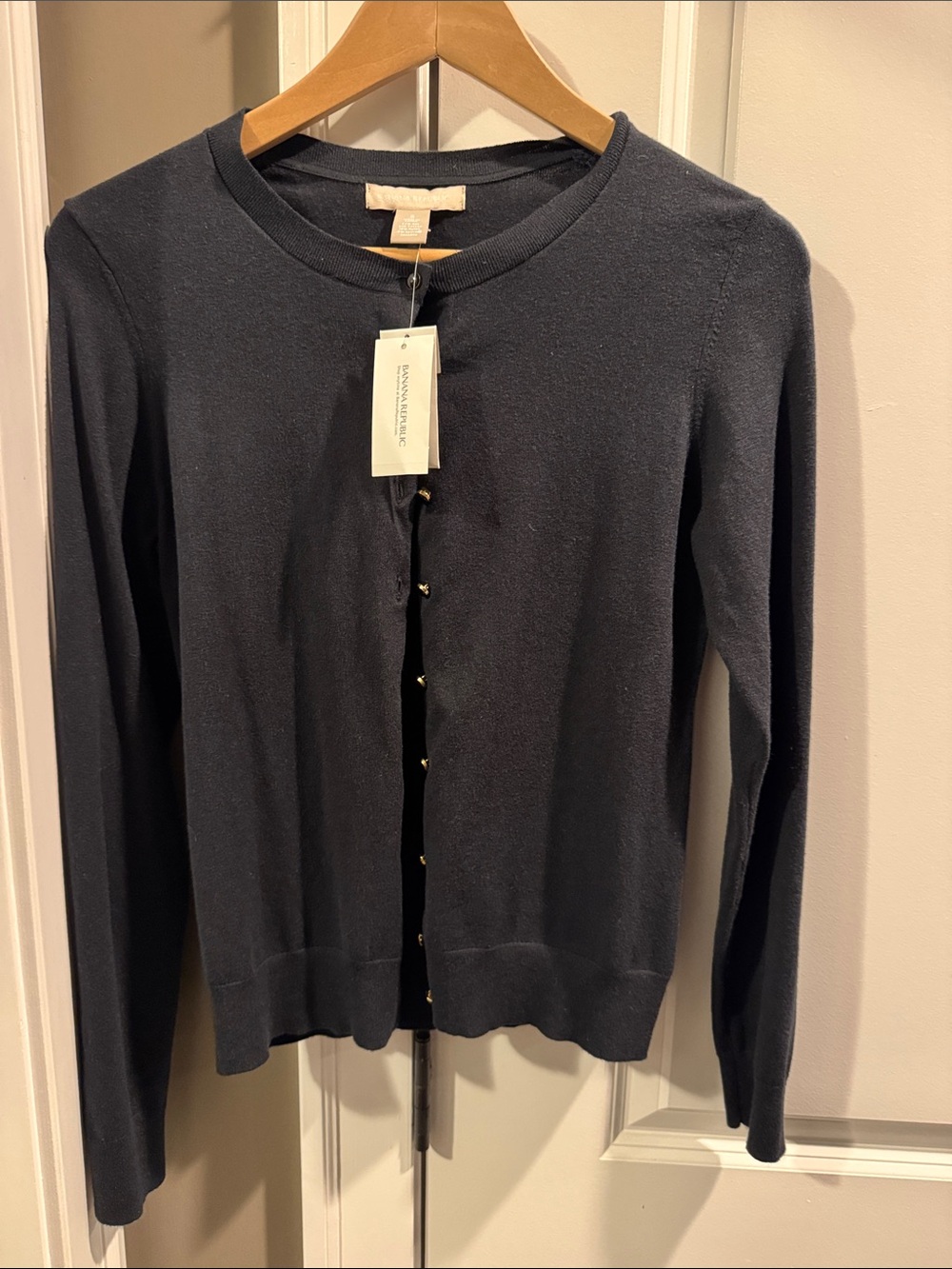Banana Republic Black Women's Button Cardigan Sweater